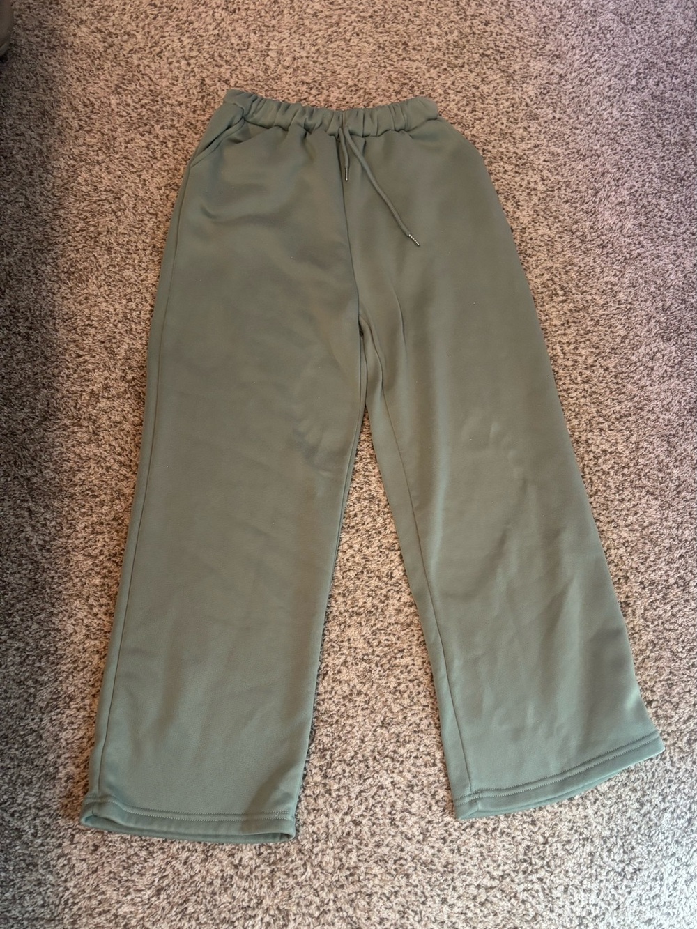 Women's Sage Green Hoodie & Drawstring Pant Set - Picture 4 of 5